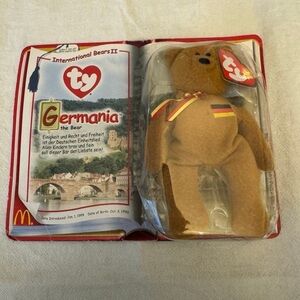 Ty Beanie Babies McDonalds Vintage Germania the Bear with German Flag 1999
